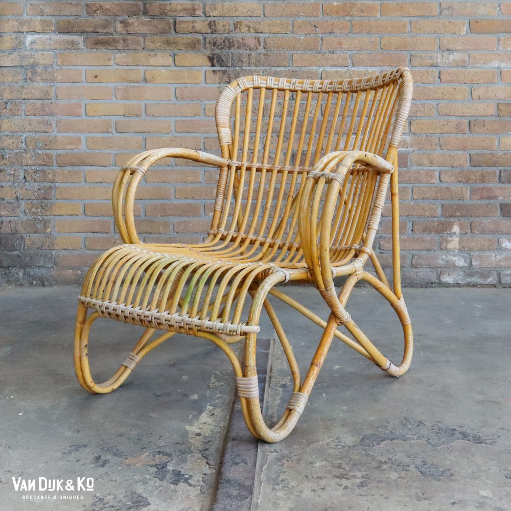 Vintage Rotan stoel