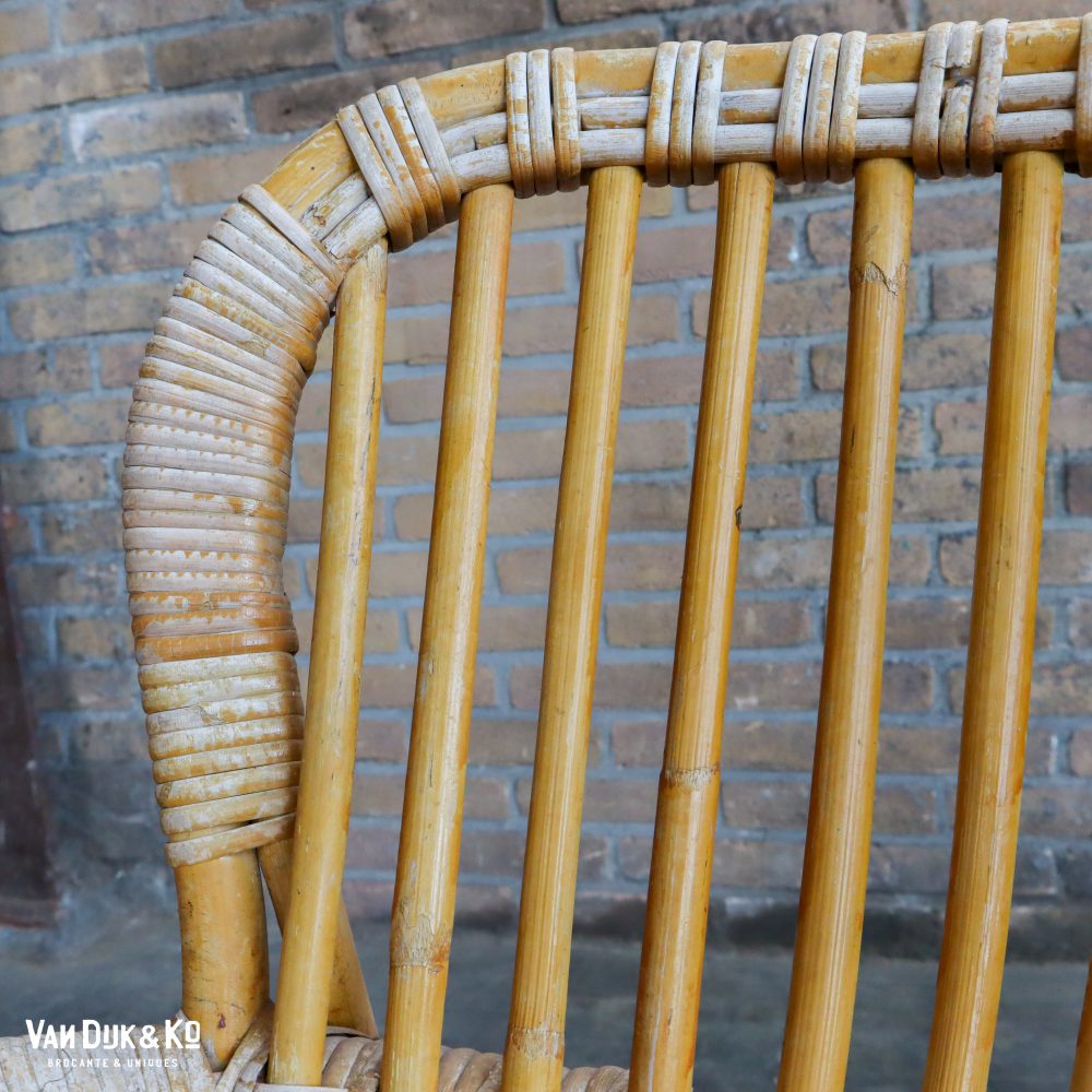 Vintage Rotan stoel - Afbeelding 6