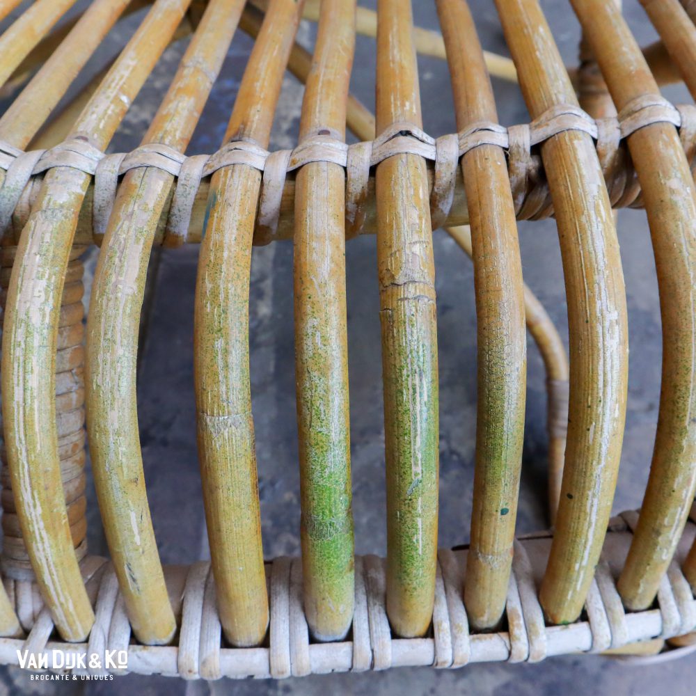 Vintage Rotan stoel - Afbeelding 9