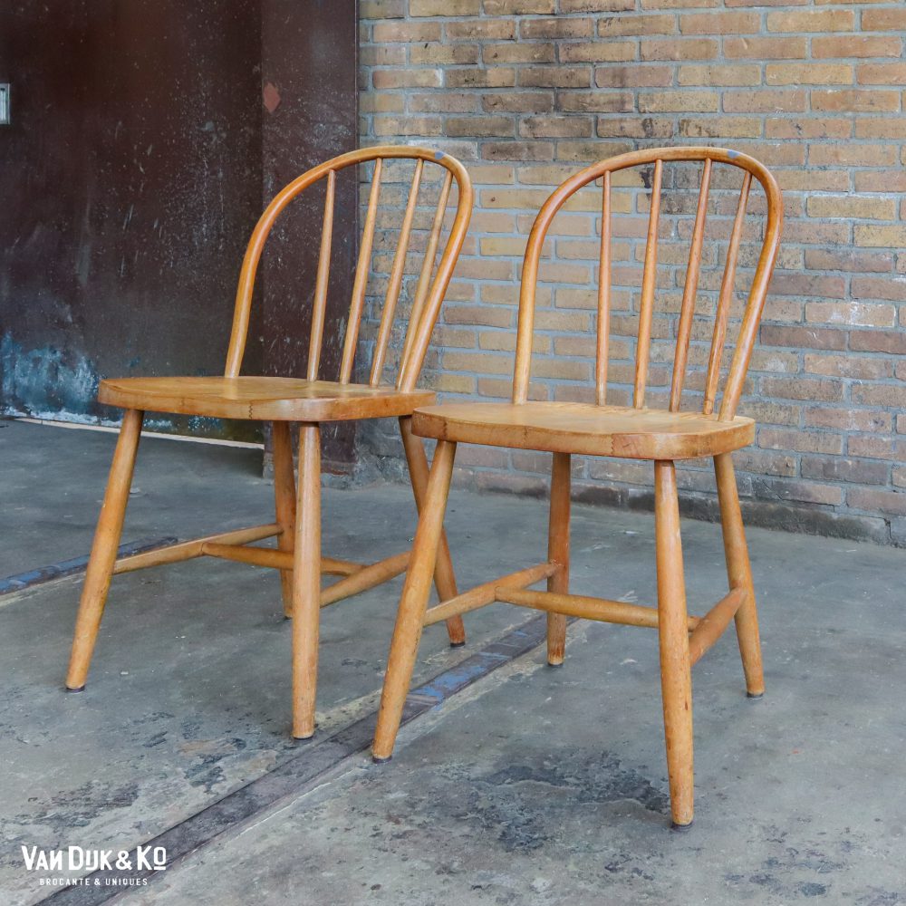 Vintage spijlenstoelen - Afbeelding 2