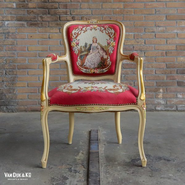 Vintage Louis XV stoel