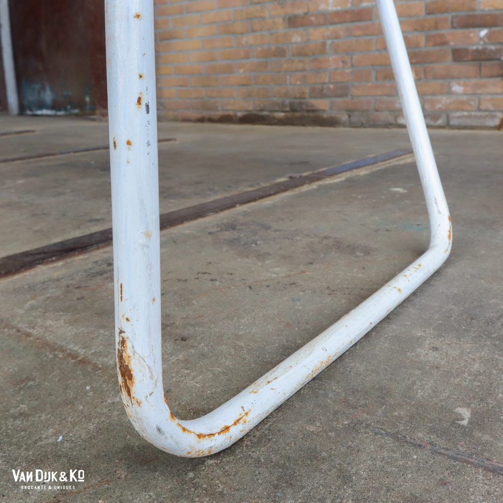 Brocante witte tuinbank - Afbeelding 8