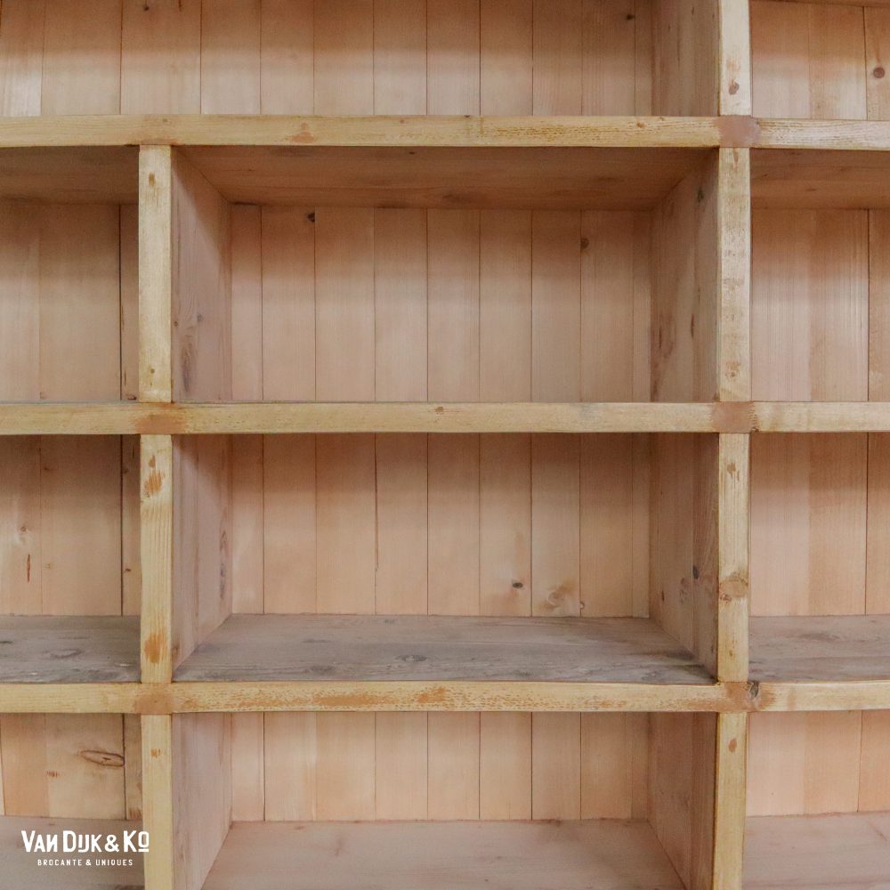 Houten wandkast op metalen frame - Afbeelding 5