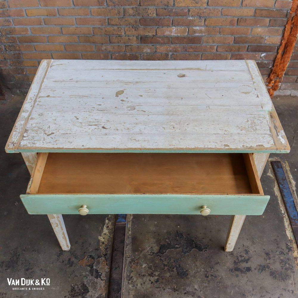 Houten tafel met uitschuifbare plank - Afbeelding 5
