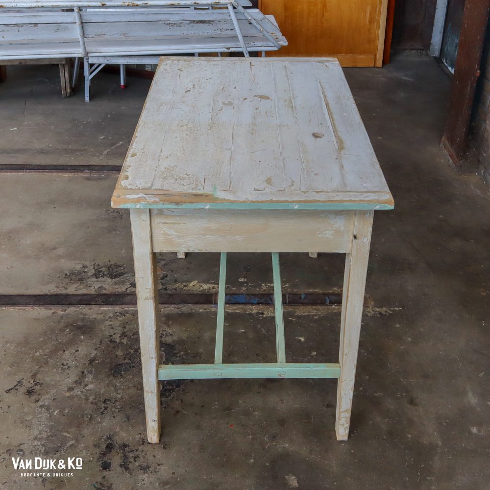 Houten tafel met uitschuifbare plank - Afbeelding 3
