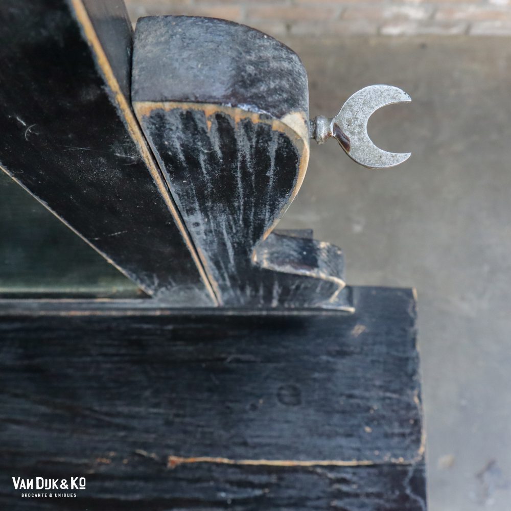 Brocante zwarte kaptafel - Afbeelding 9