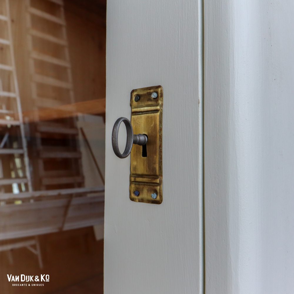 Witte eendeurs vitrinekast - Afbeelding 5