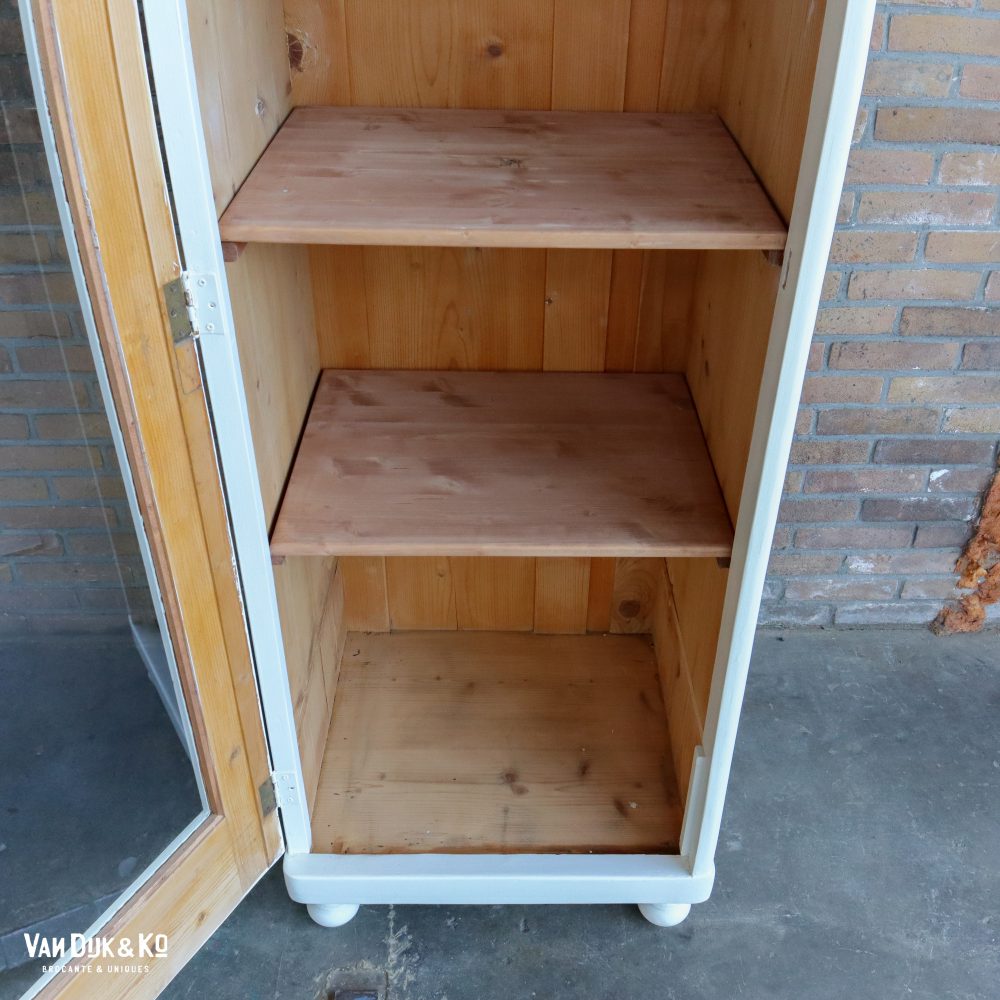 Witte eendeurs vitrinekast - Afbeelding 4