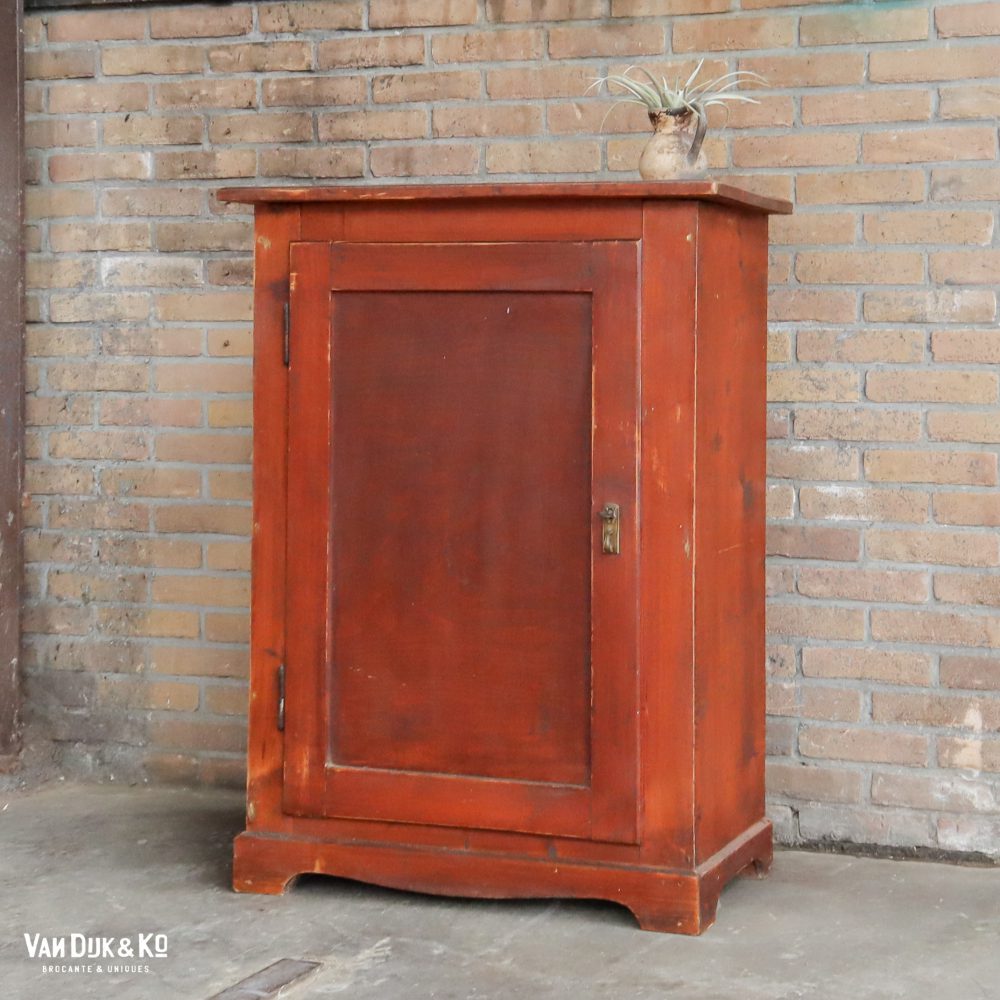 Brocante houten kastje - Afbeelding 2