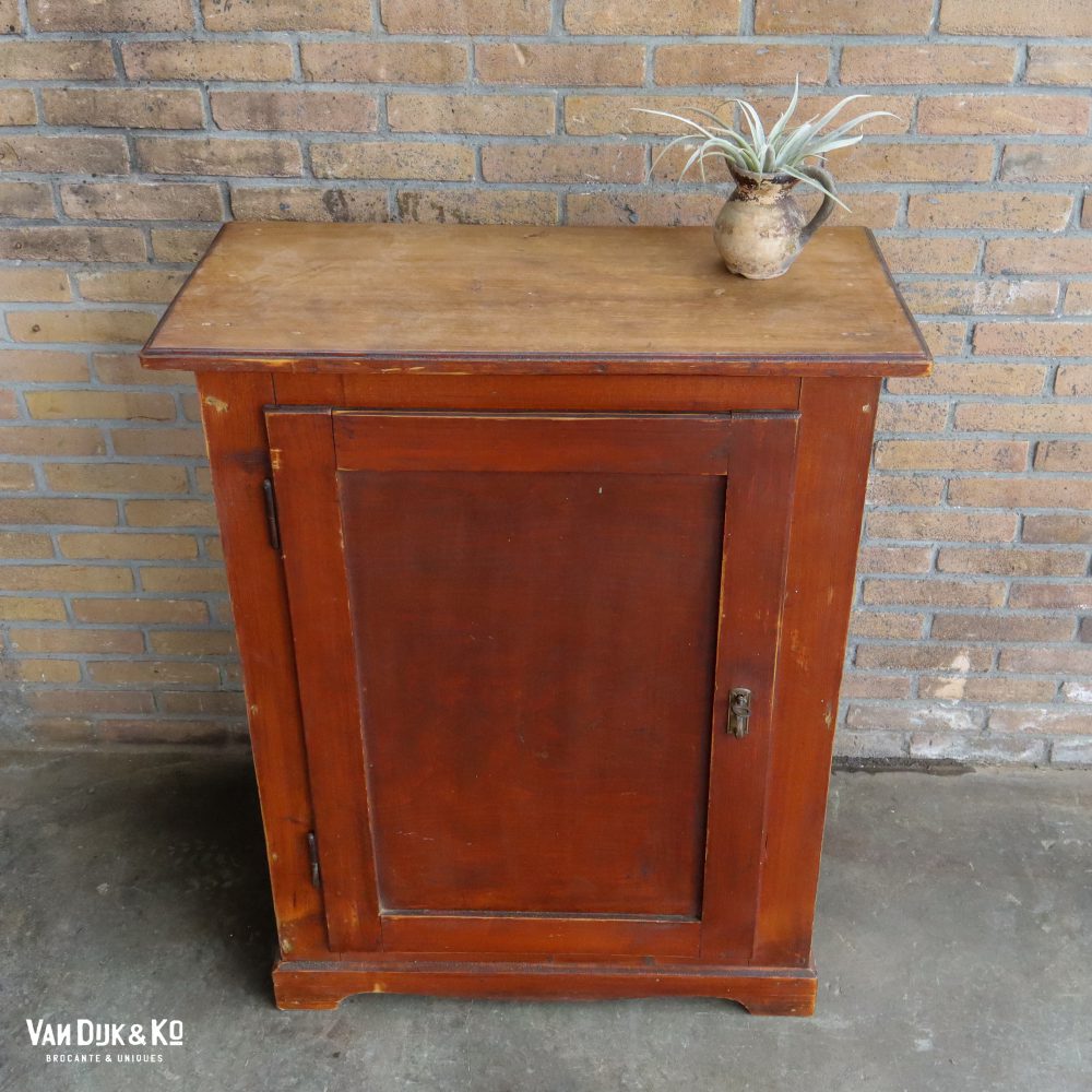 Brocante houten kastje - Afbeelding 4