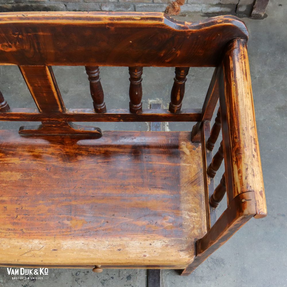 Houten bank met lade - Afbeelding 5