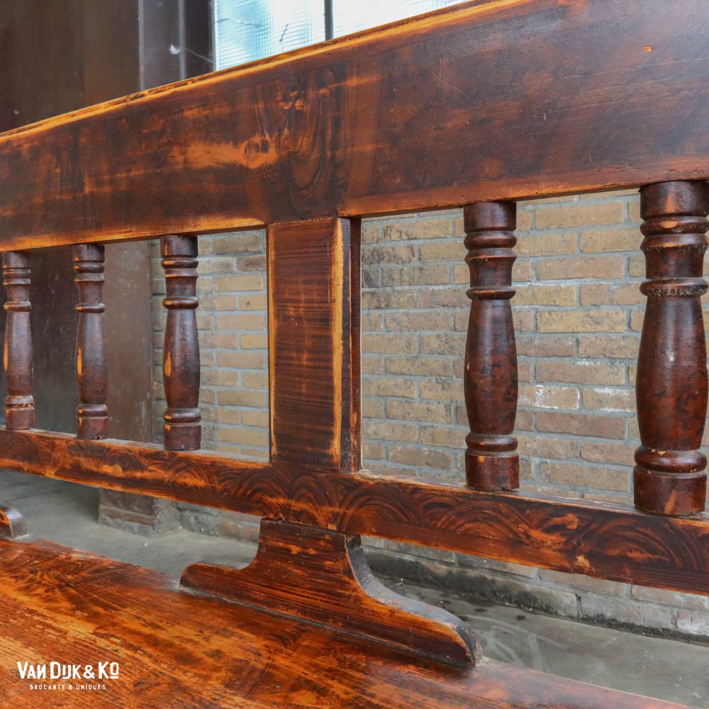 Houten bank met lade - Afbeelding 7