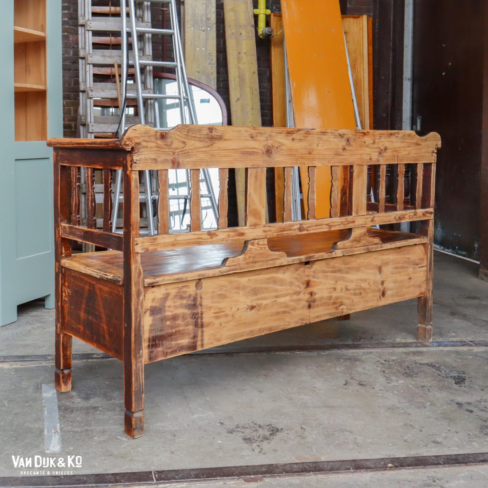 Houten bank met lade - Afbeelding 11