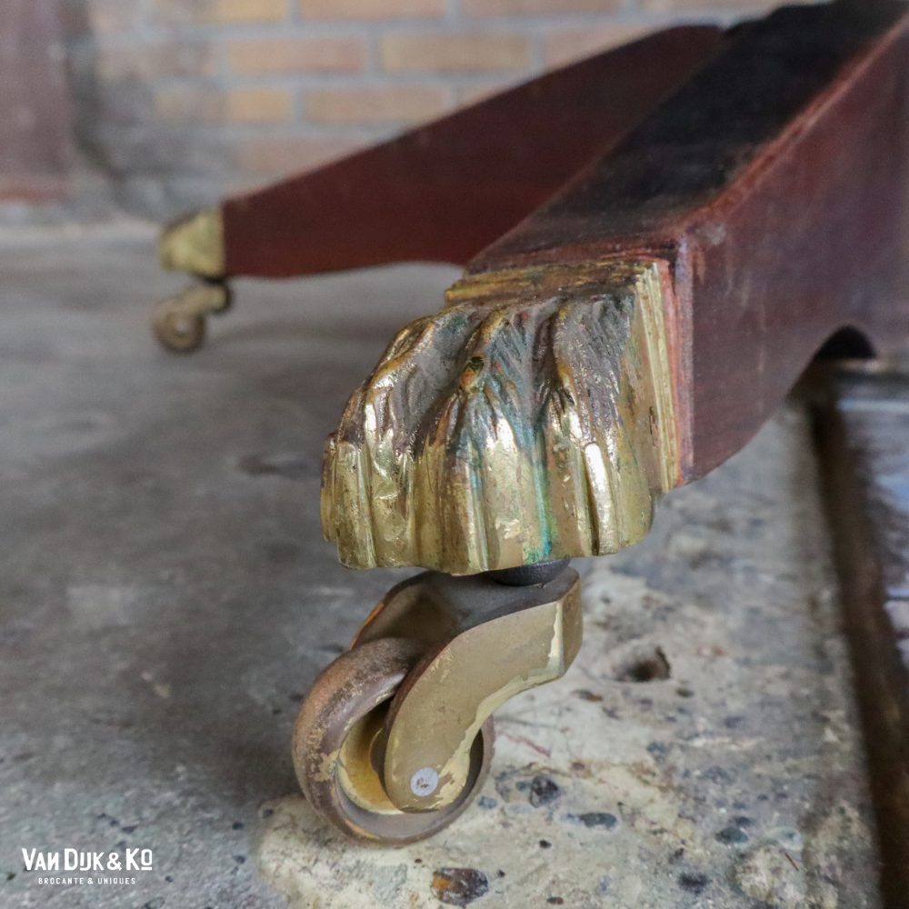 Antieke leren fauteuil - Afbeelding 16