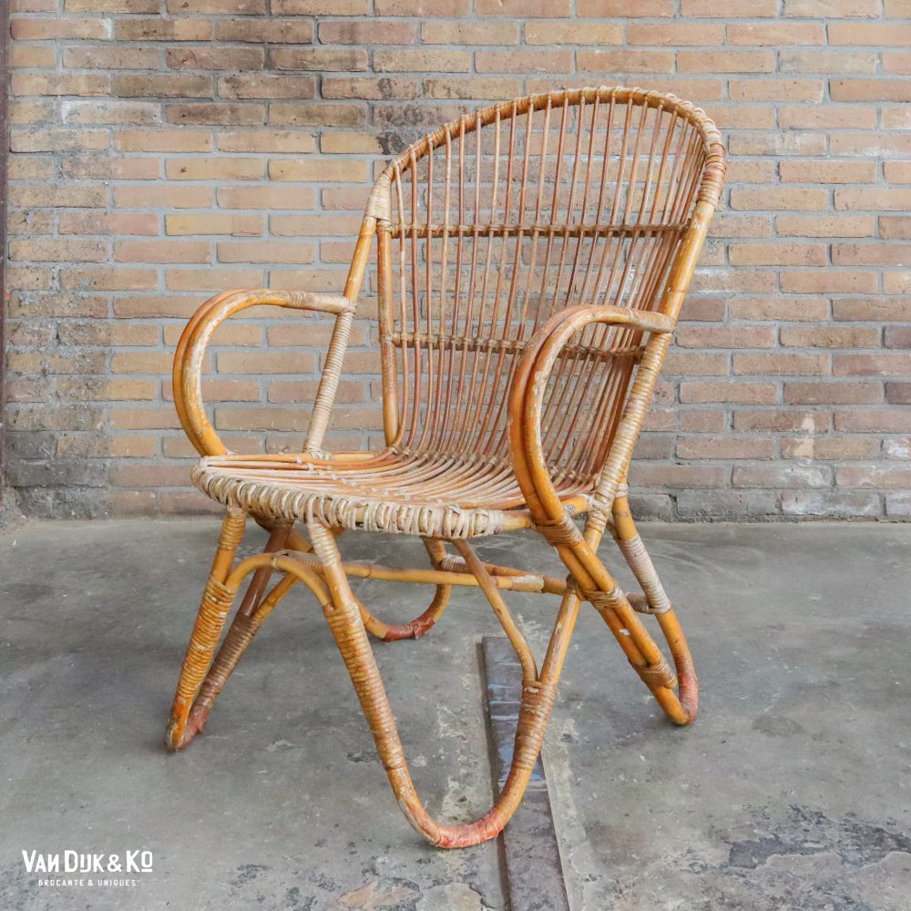Vintage Rotan stoel