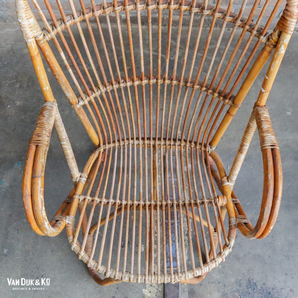 Vintage Rotan stoel - Afbeelding 5