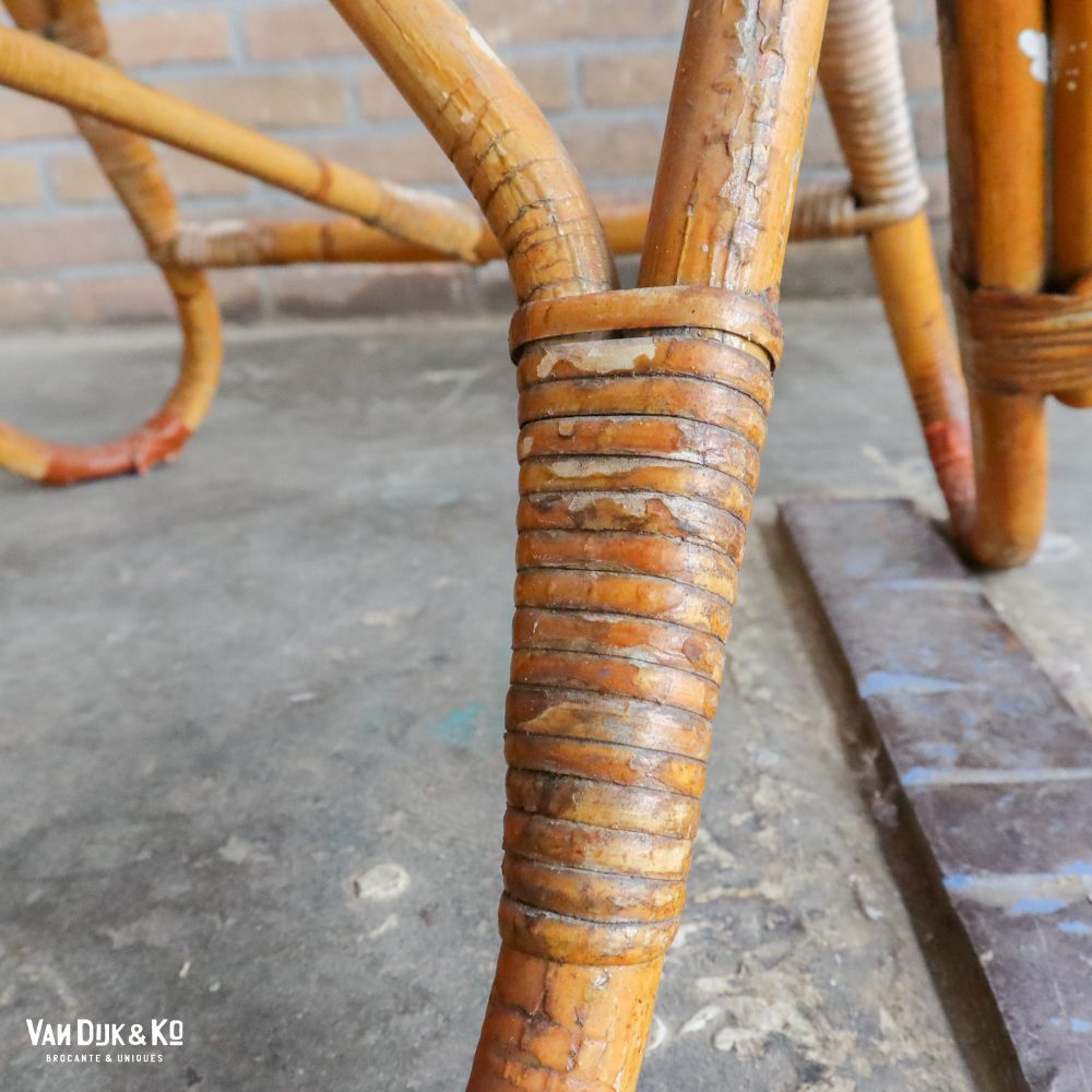 Vintage Rotan stoel - Afbeelding 9