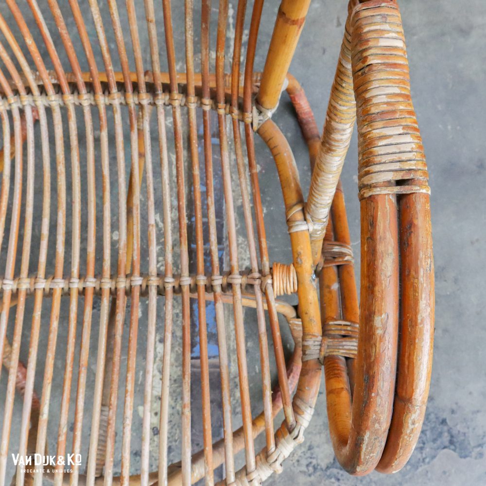Vintage Rotan stoel - Afbeelding 6