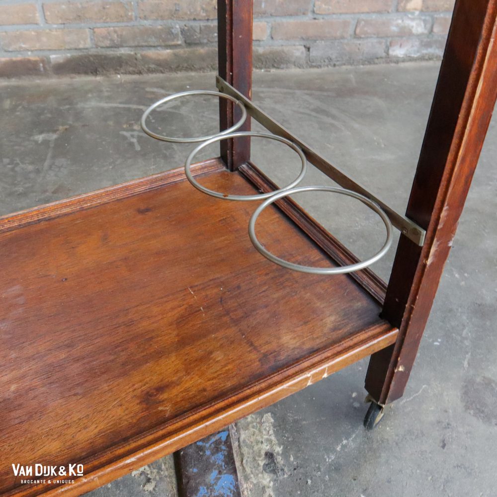 Vintage trolley met webbing blad - Afbeelding 6