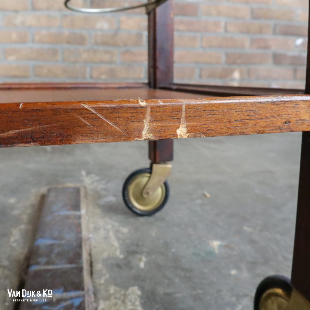 Vintage trolley met webbing blad - Afbeelding 7