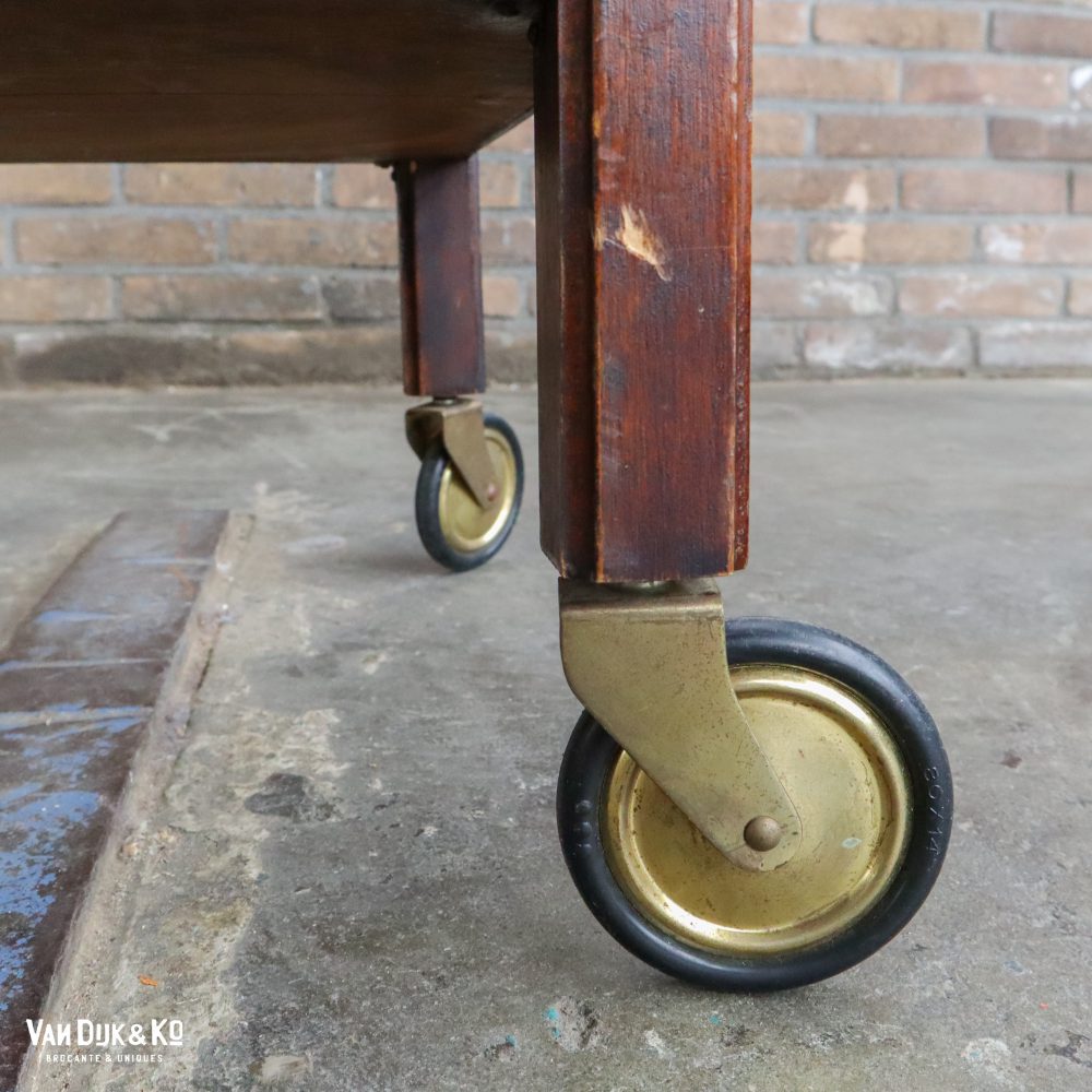 Vintage trolley met webbing blad - Afbeelding 8
