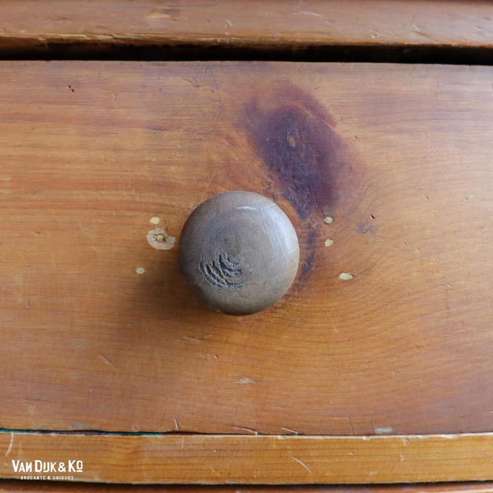 Brocante houten kastje - Afbeelding 9