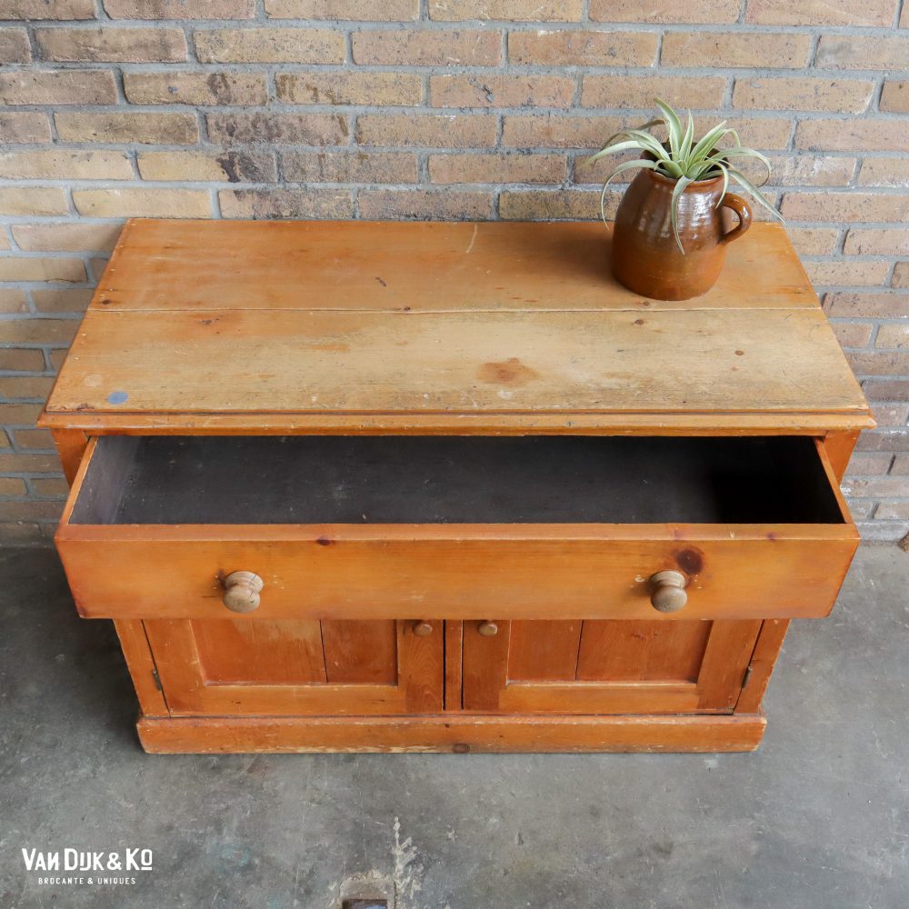 Brocante houten kastje - Afbeelding 6