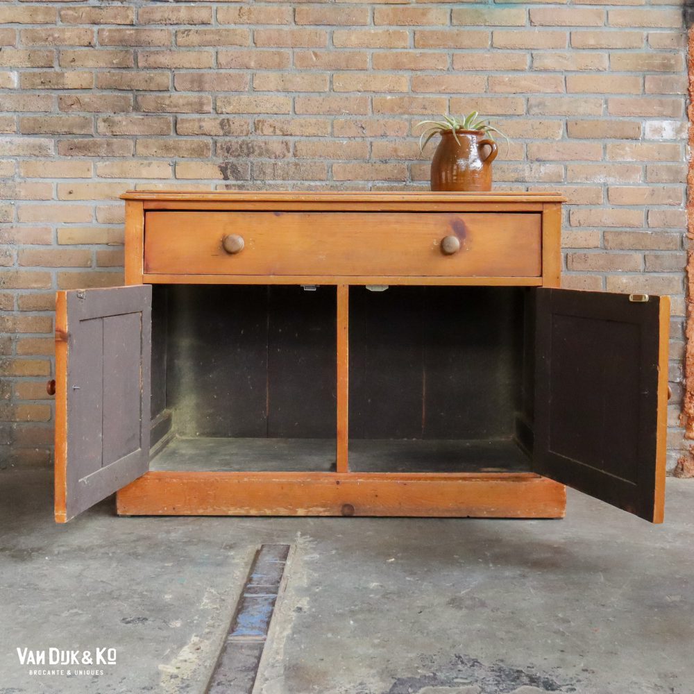Brocante houten kastje - Afbeelding 4