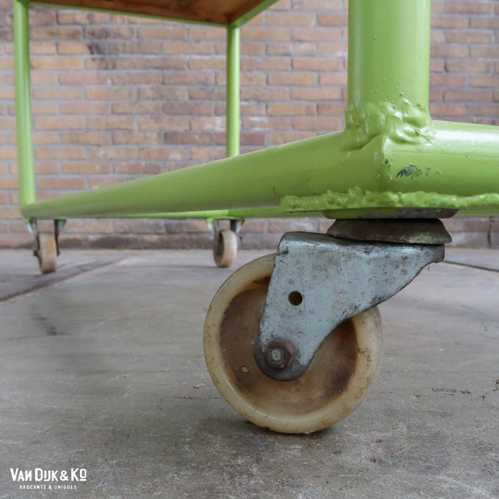Groen industrieel rek/trolley - Afbeelding 7
