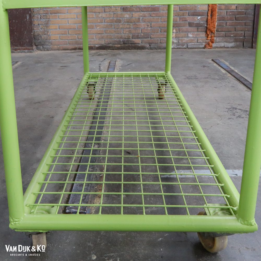 Groen industrieel rek/trolley - Afbeelding 6