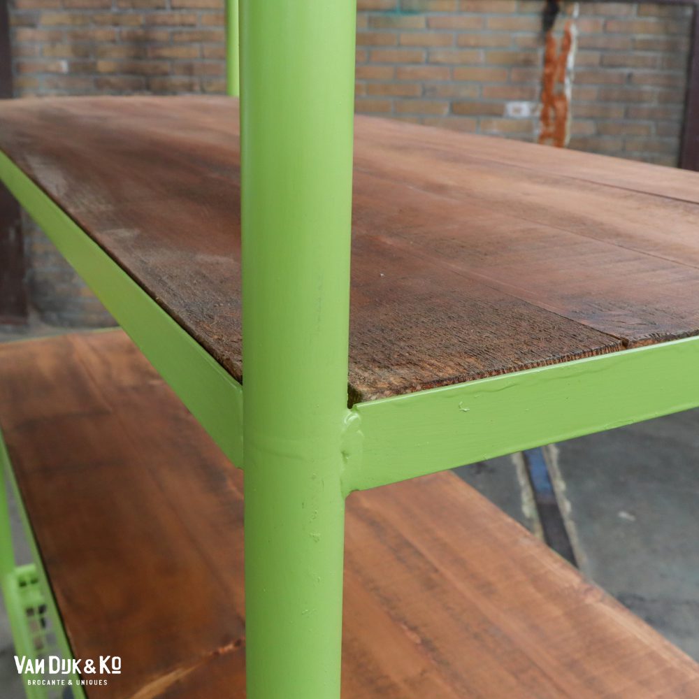 Groen industrieel rek/trolley - Afbeelding 4
