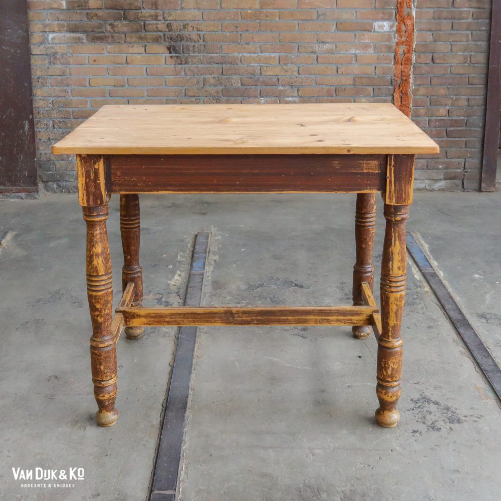 Brocante houten tafel - Afbeelding 3