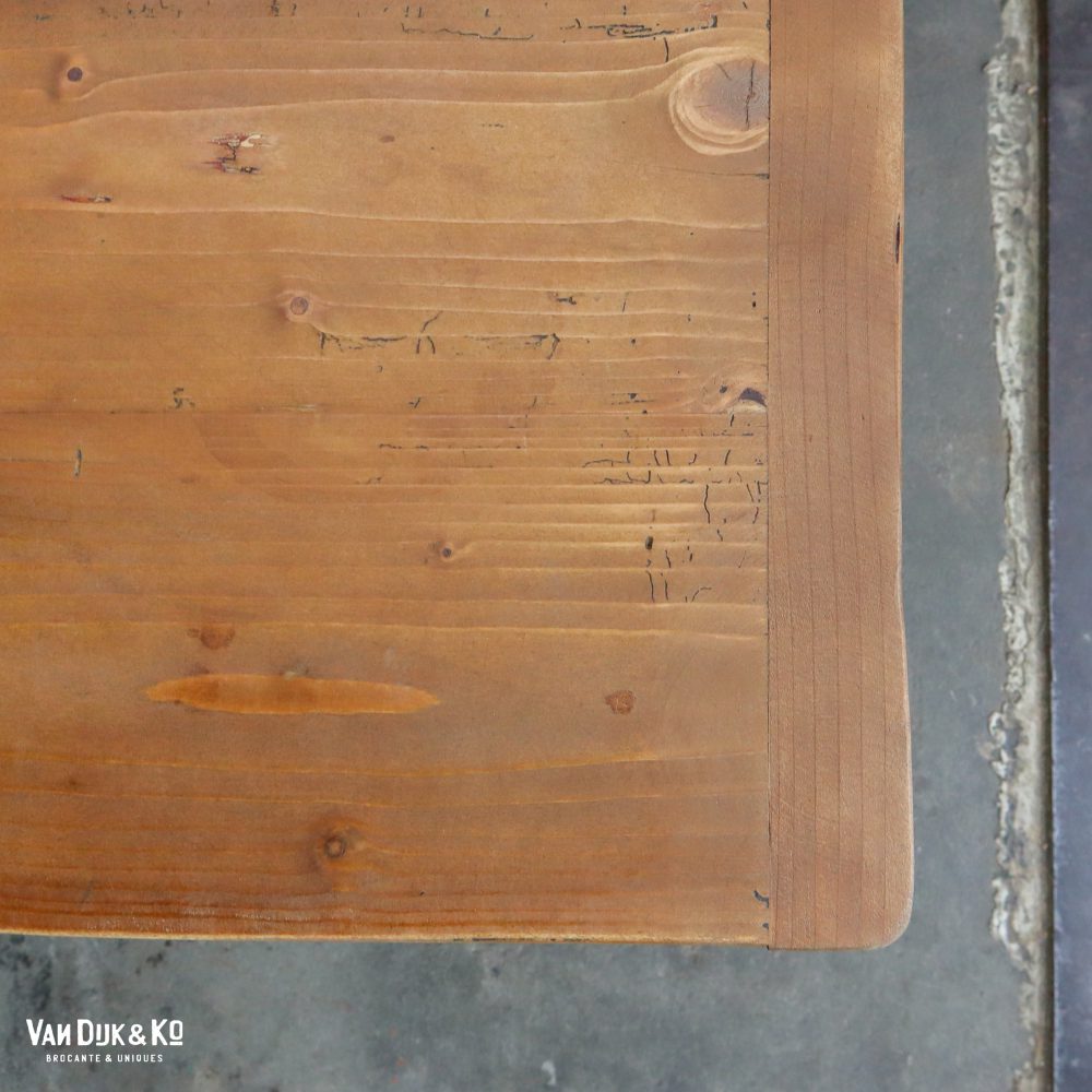 Brocante houten tafel - Afbeelding 4