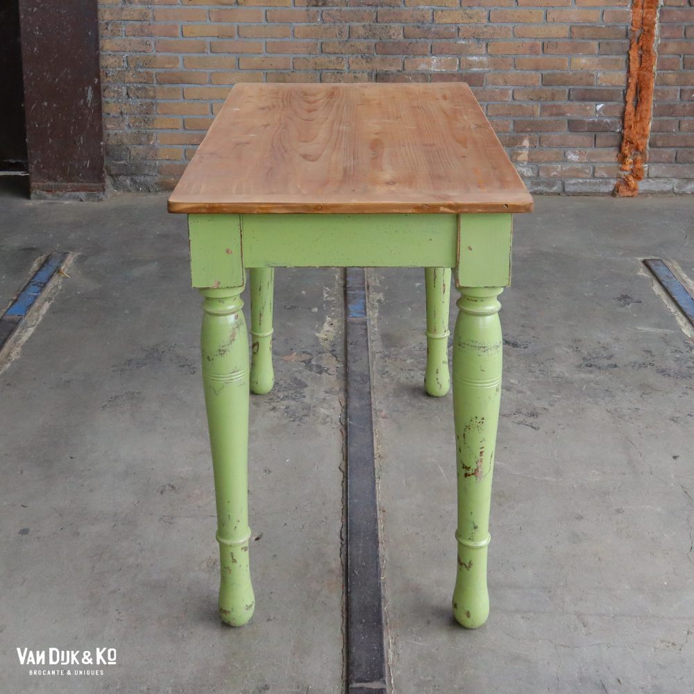 Brocante houten tafel - Afbeelding 3