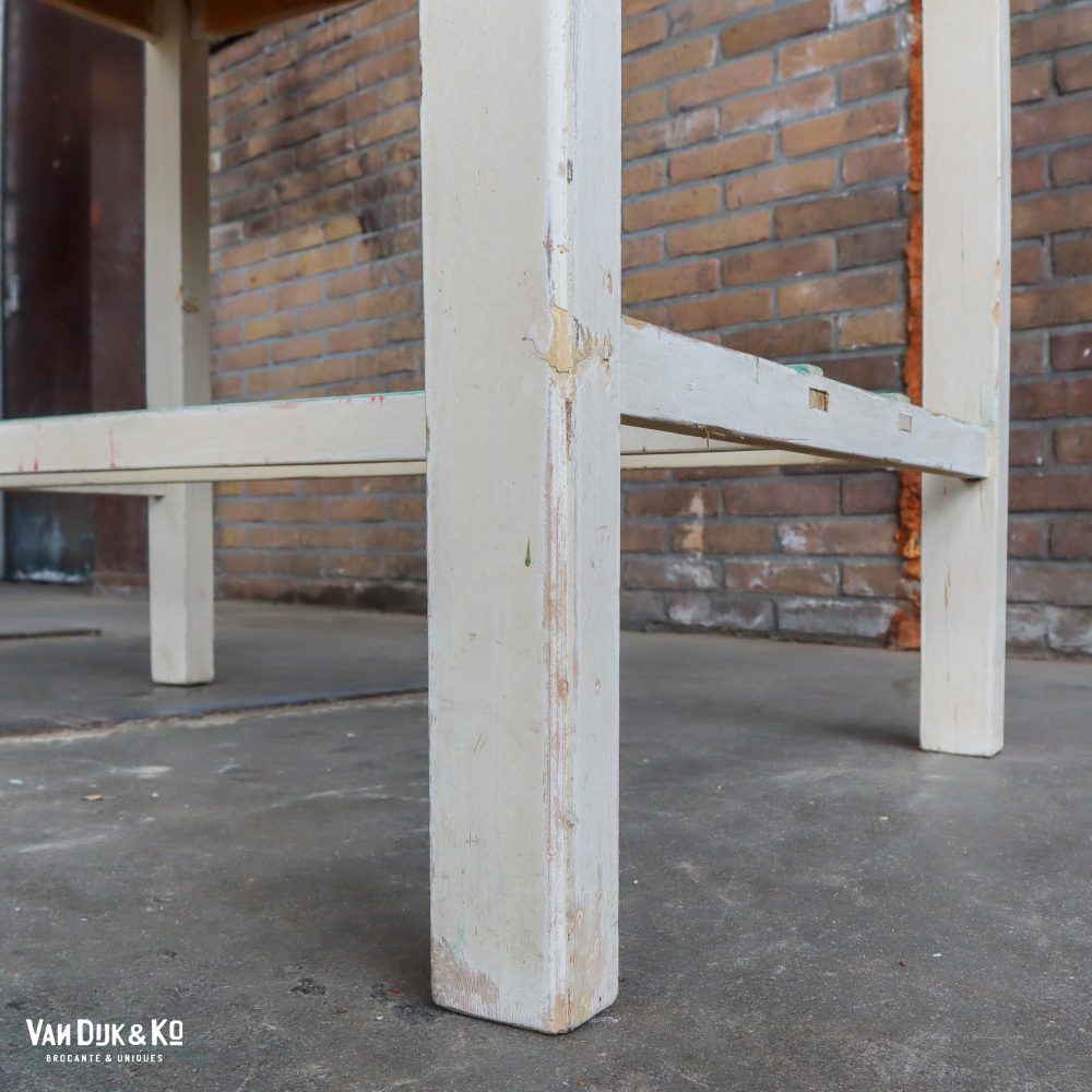 Witte houten tafel - Afbeelding 5