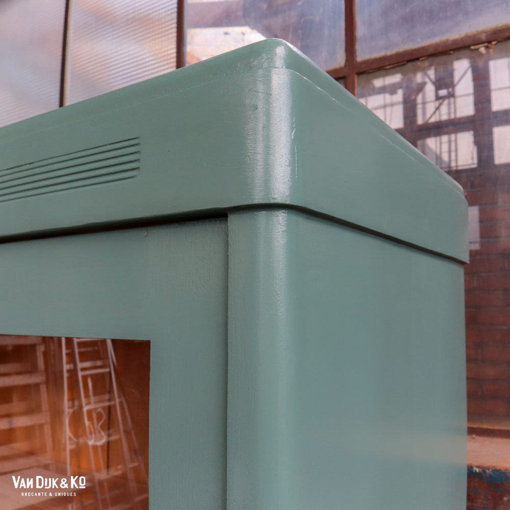 Groenblauwe vitrinekast - Afbeelding 3