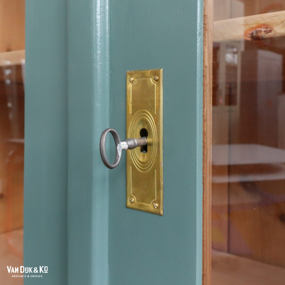 Groenblauwe vitrinekast - Afbeelding 5