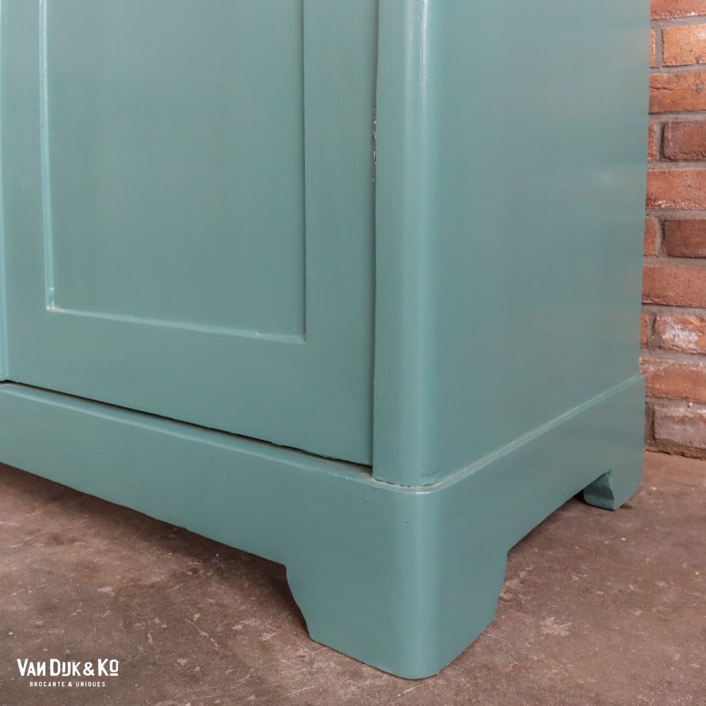 Groenblauwe vitrinekast - Afbeelding 6