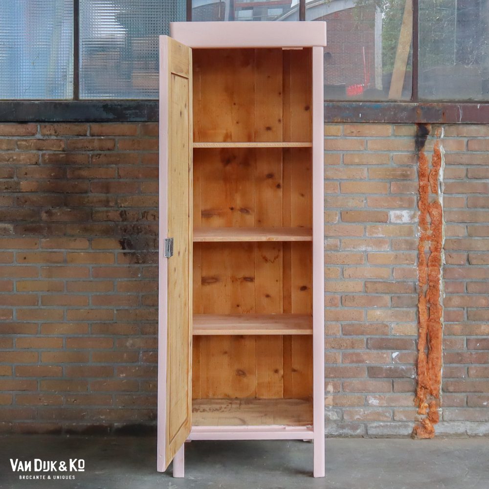 Roze eendeurs linnenkast - Afbeelding 3