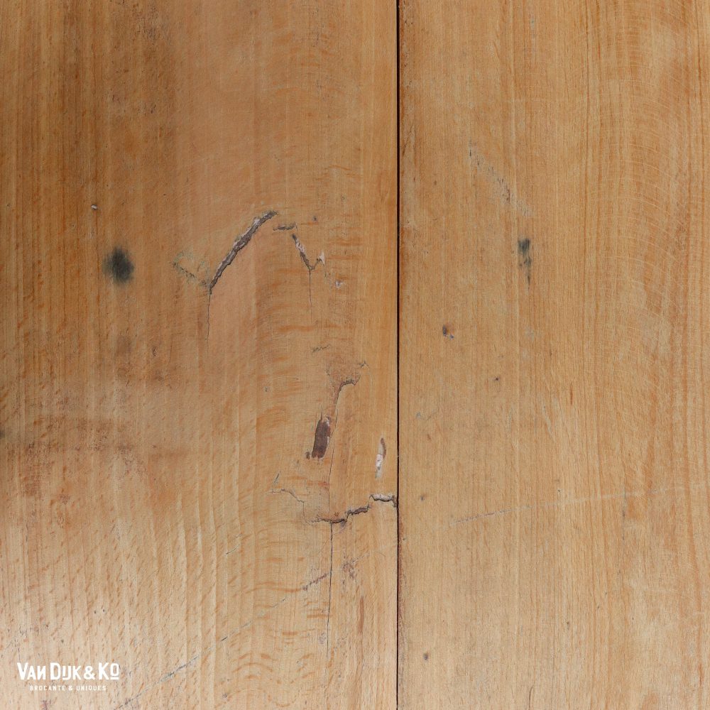Houten tafel met groen onderstel - Afbeelding 6