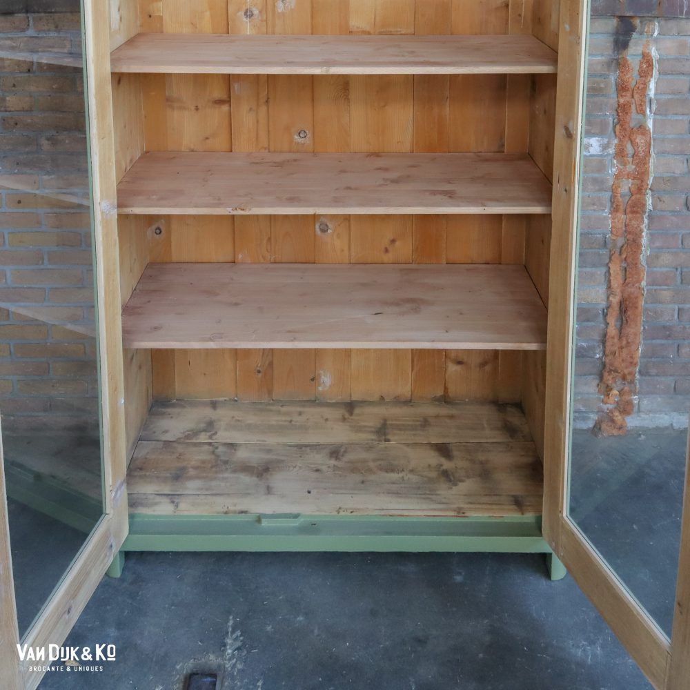 Groene vitrinekast - Afbeelding 4