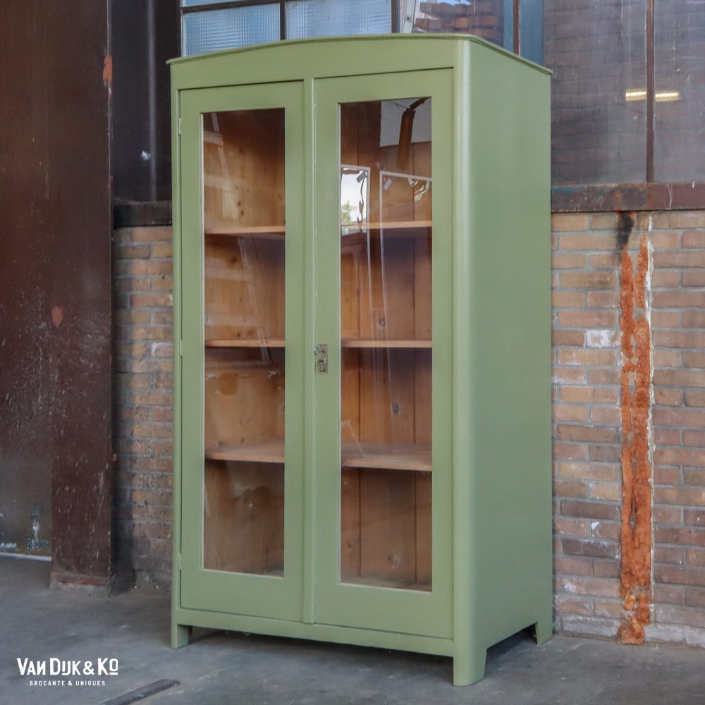 Groene vitrinekast - Afbeelding 2