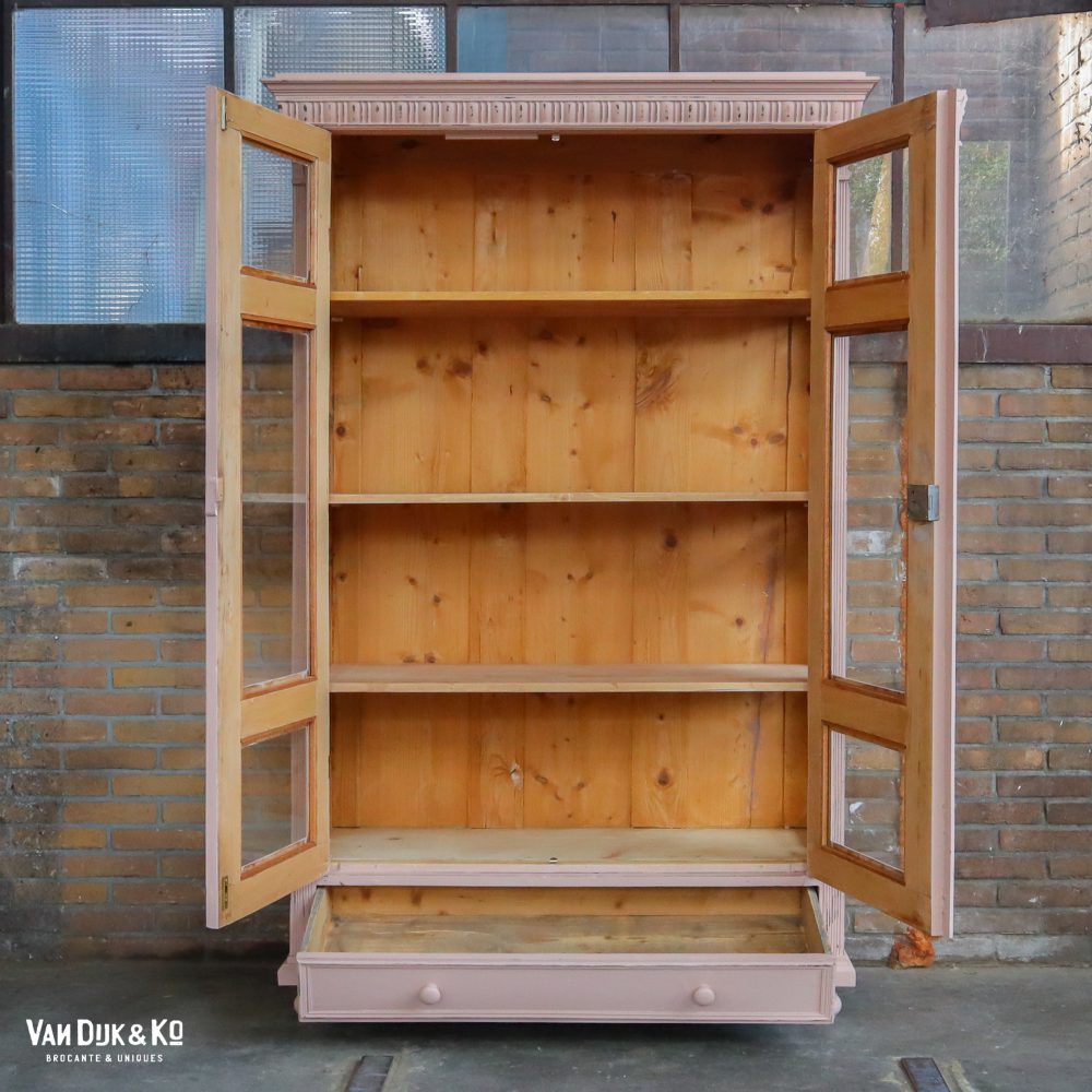 Brocante vitrinekast - Afbeelding 3