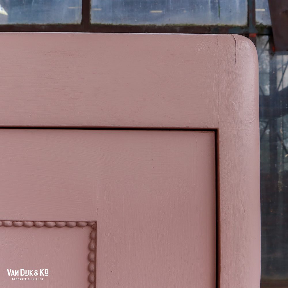Brocante roze linnenkast - Afbeelding 6