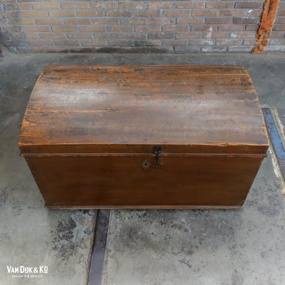 Brocante houten kist - Afbeelding 7