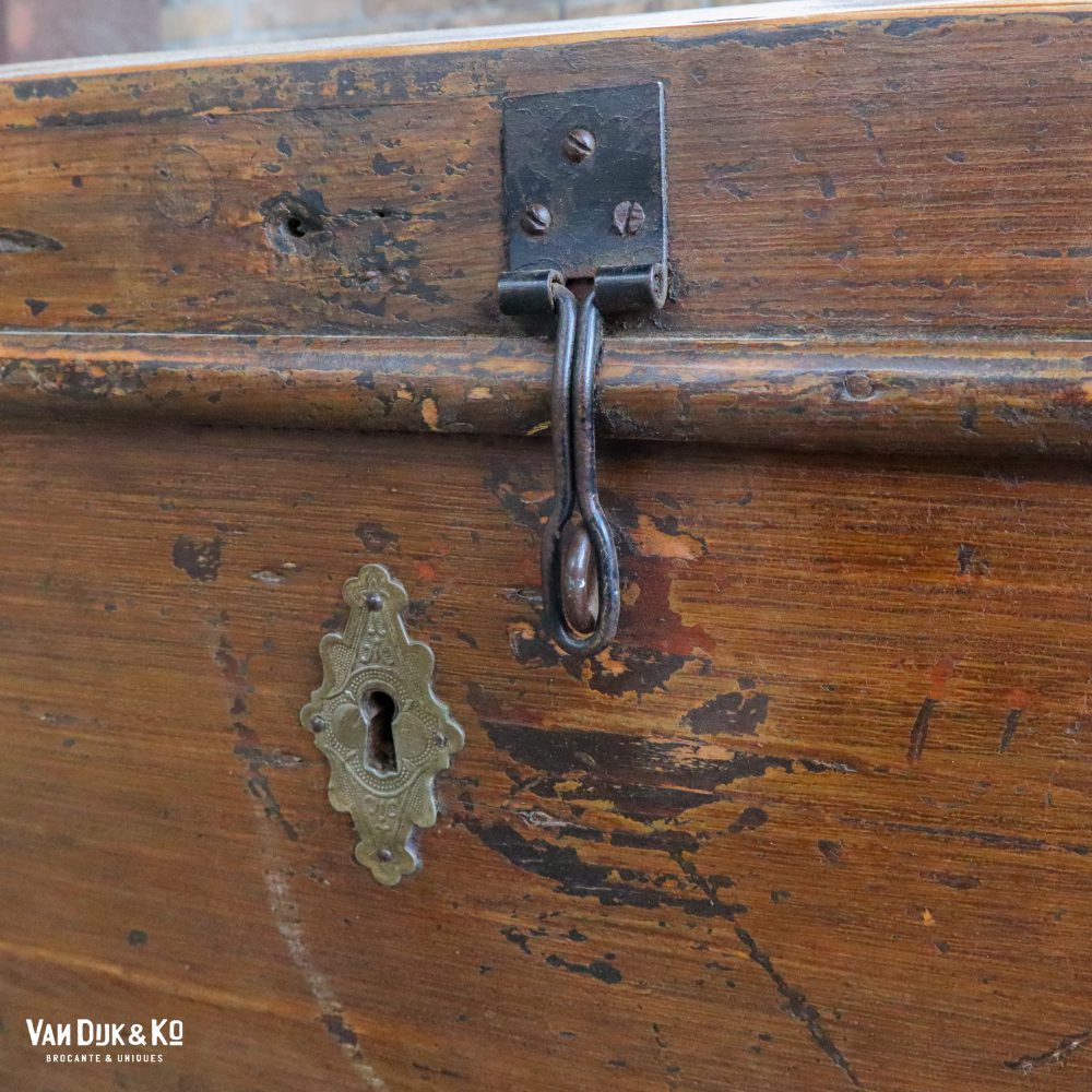 Brocante houten kist - Afbeelding 9