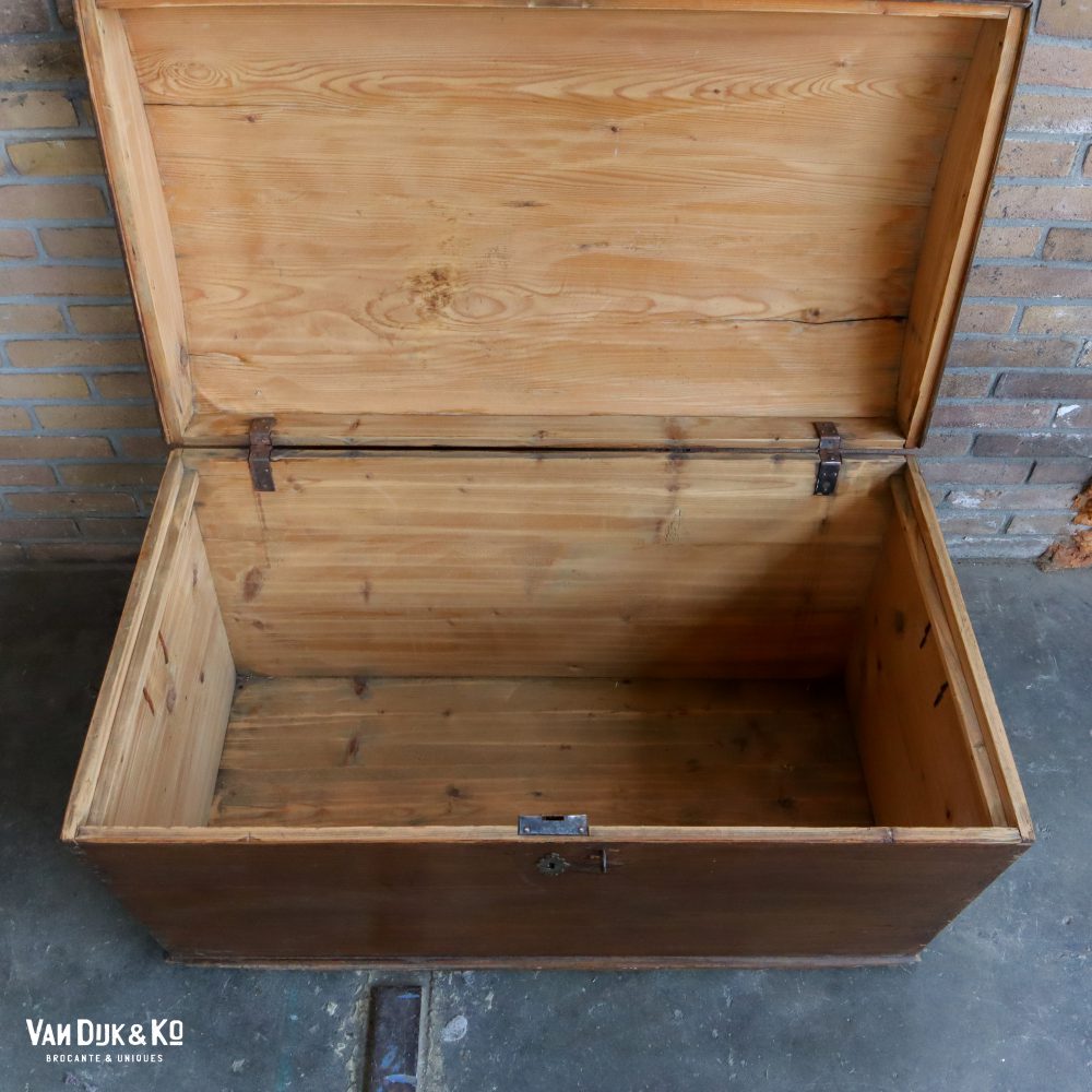 Brocante houten kist - Afbeelding 4