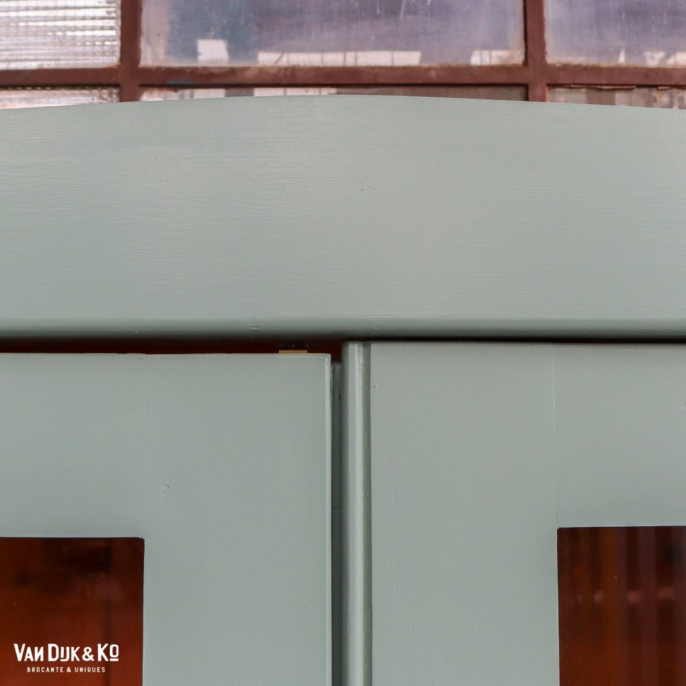 Groenblauwe vitrinekast - Afbeelding 5