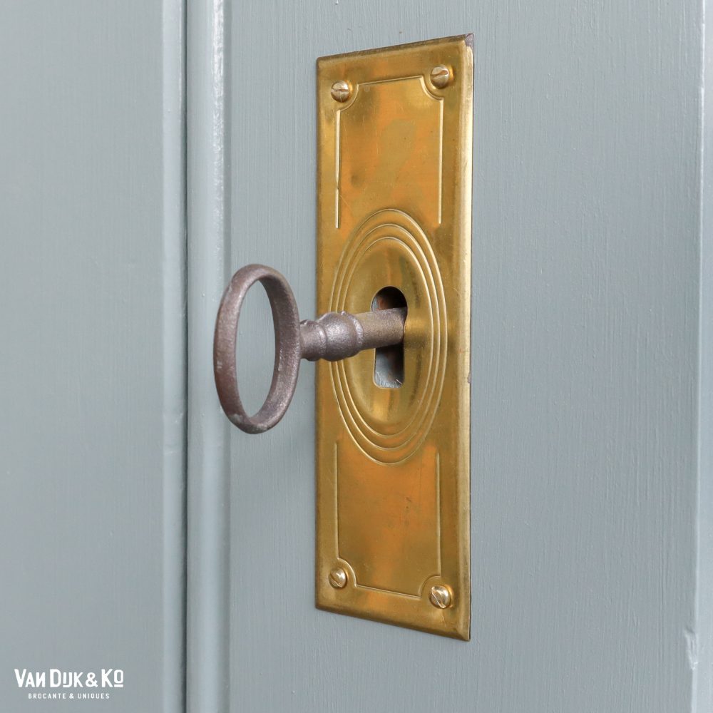 Groenblauwe vitrinekast - Afbeelding 7