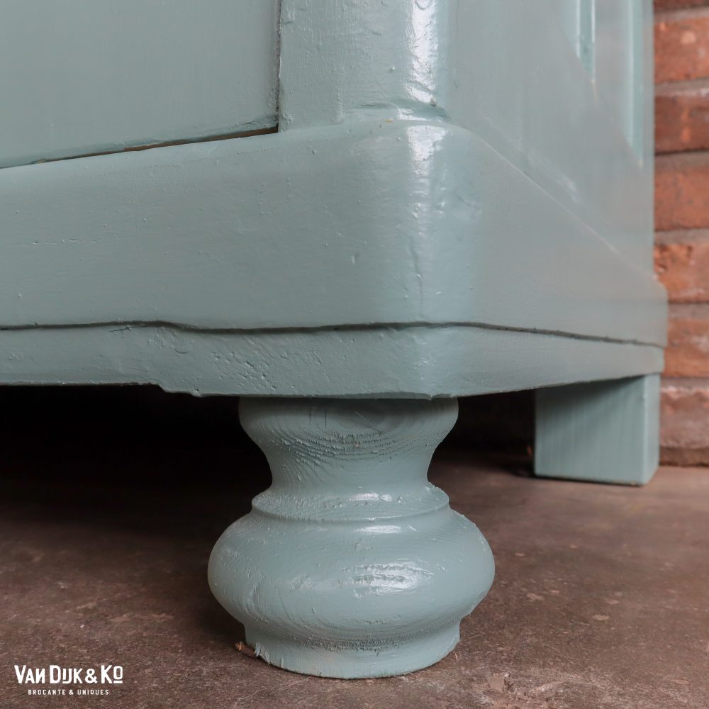 Groenblauwe vitrinekast - Afbeelding 8